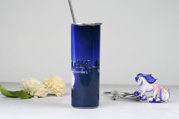 BLUE JG LOGO TUMBLER W/HANDLE - Junk GYpSy co.