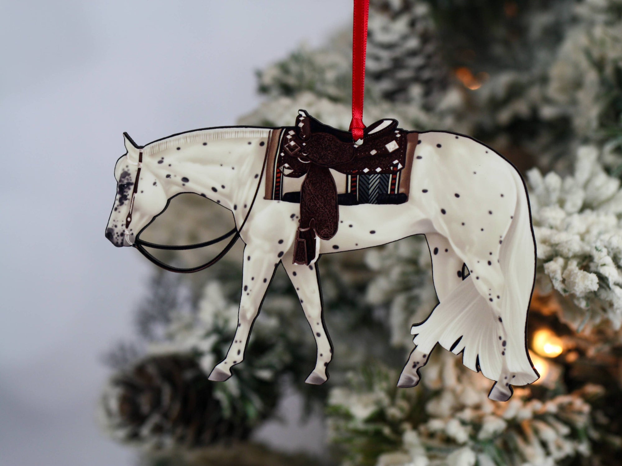 Appaloosa Horse Ornament - Leopard Western Horse Decoration for