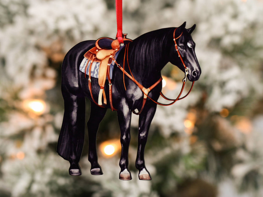 Appaloosa Horse Ornament - Leopard Western Horse Decoration for