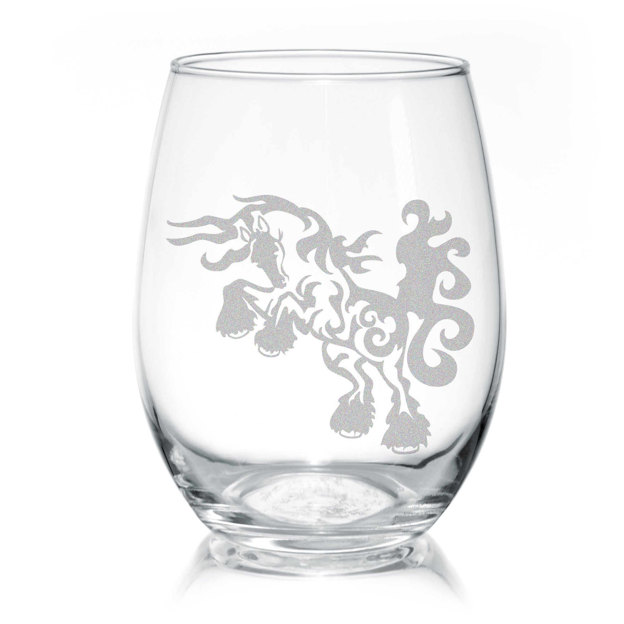 Wine Because You Never Got A Pony - Stemless Wine Glass