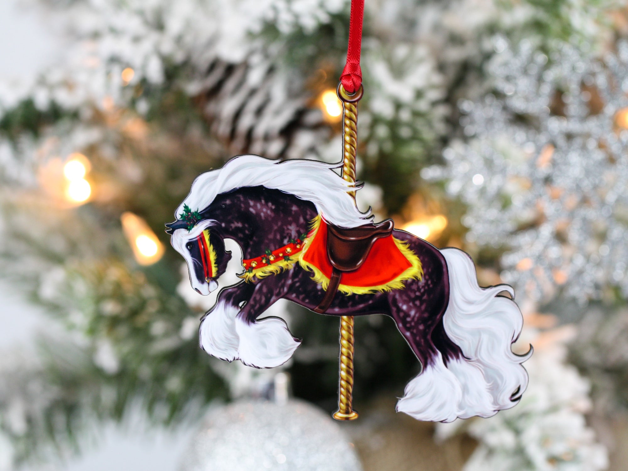 Carousel Horse Christmas Ornaments