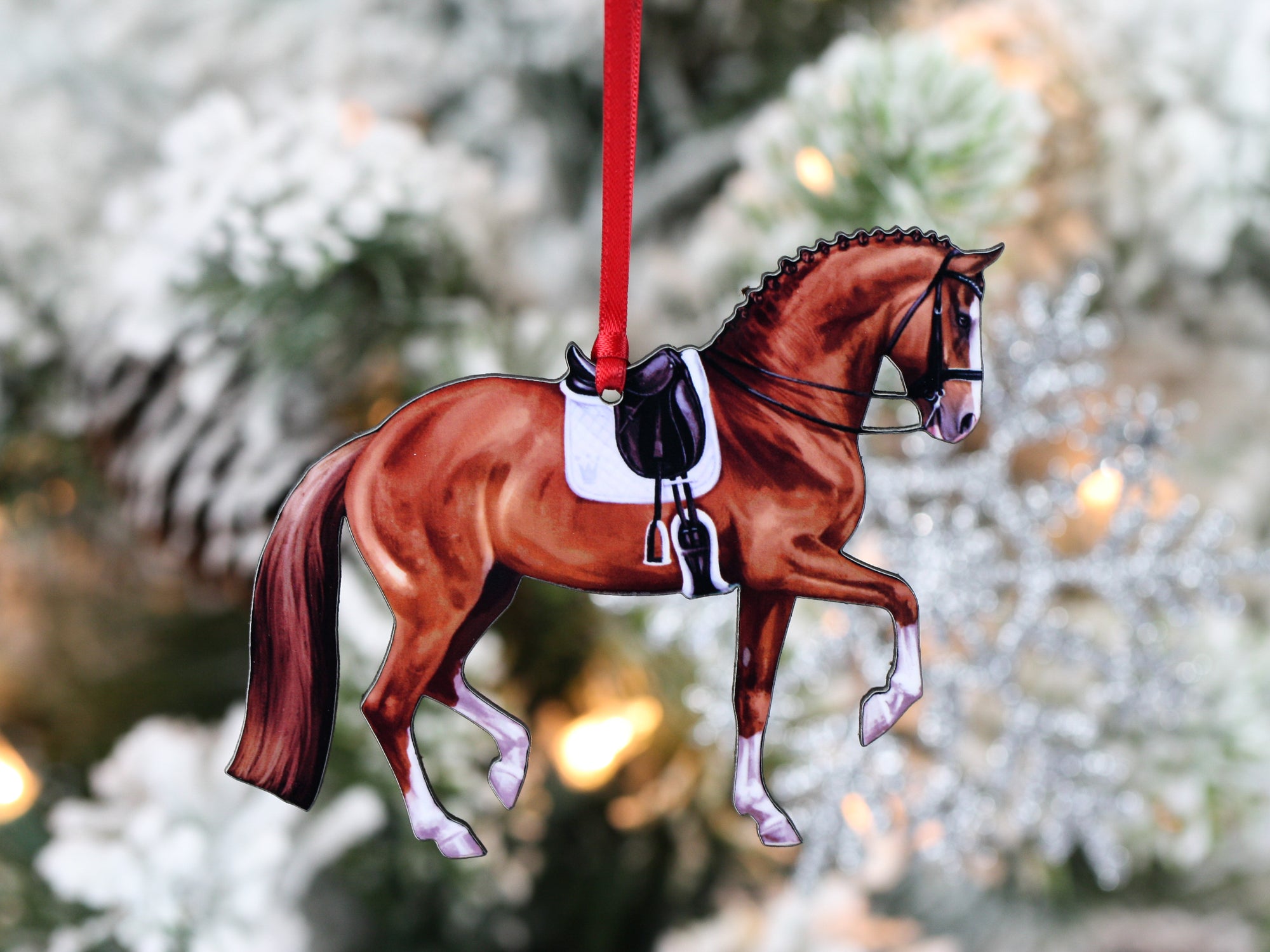 HORSE IN STALL-Personalized Ornament My Personalized Ornaments