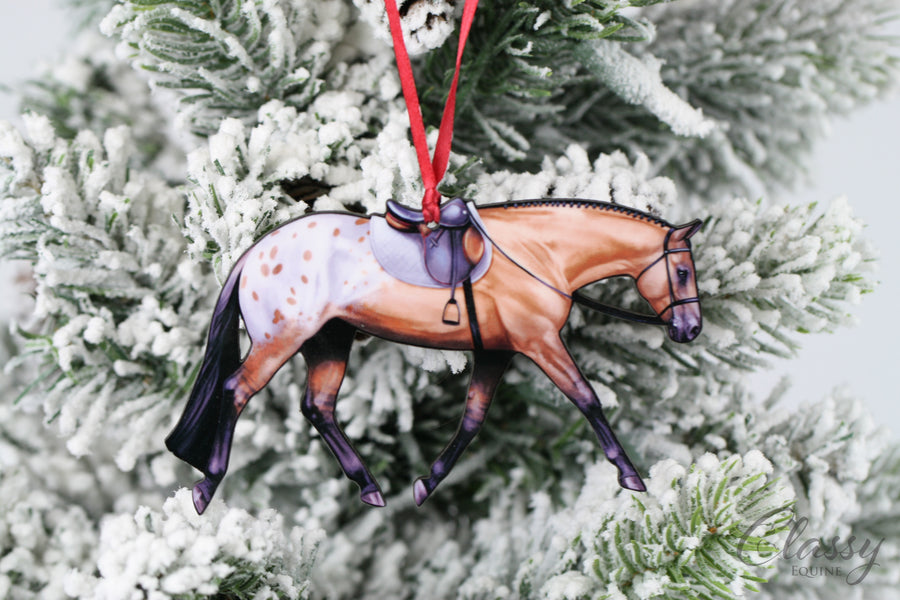 Appaloosa Horse Ornament - Leopard Western Horse Decoration for